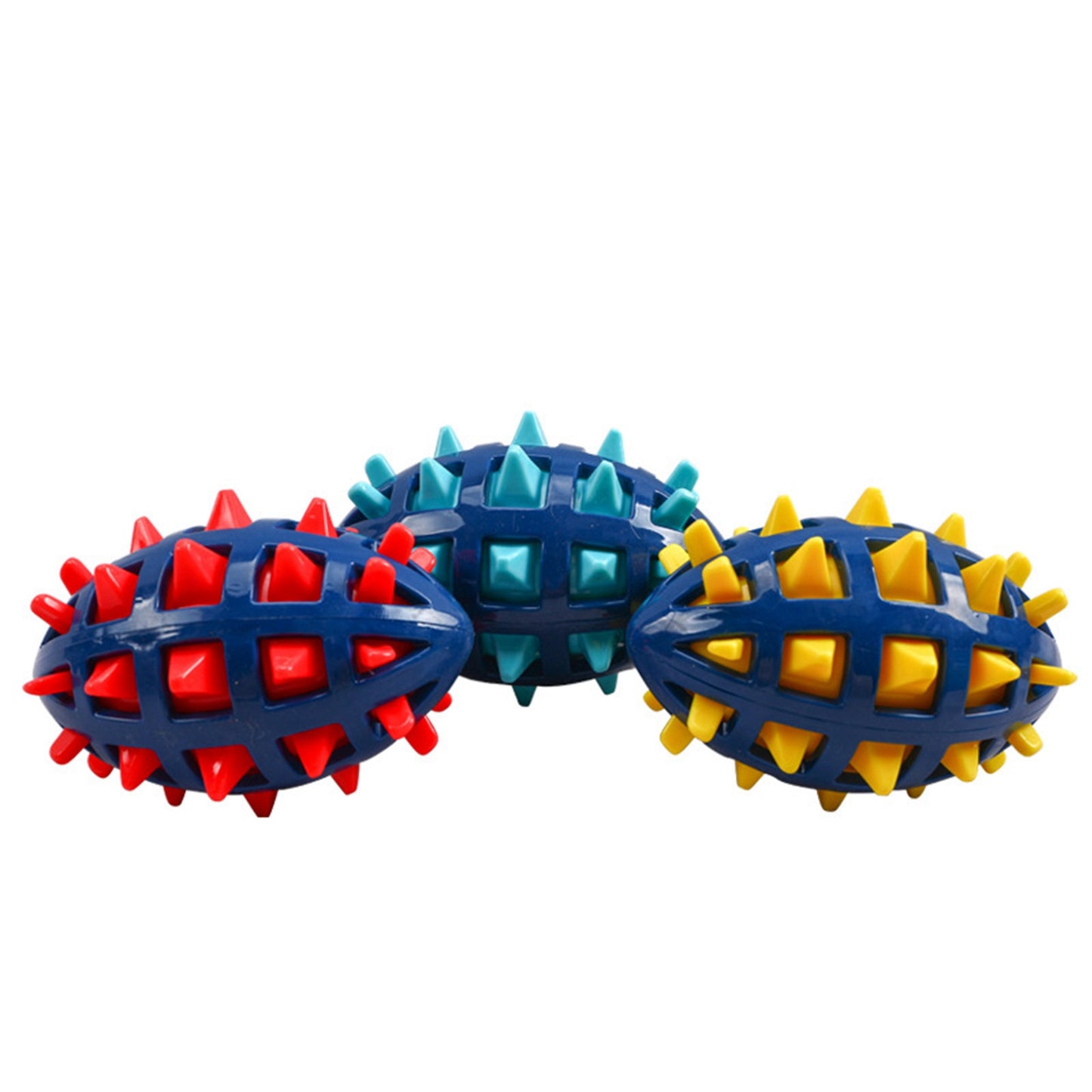 Squeaky Dog Toys For Aggressive Chewers Rubber Puppy Chew Ball With Squeaker, Almost Indestructible and Durable Pet Toy Dog toys