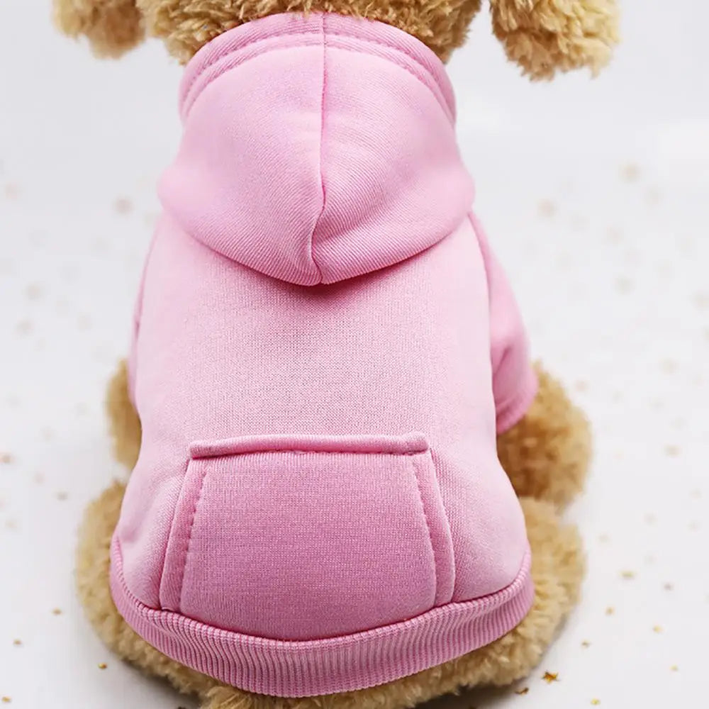 Puppy Pet Hooded Sweatshirt Autumn Winter Two-legged Pocket Cat Dog Clothes