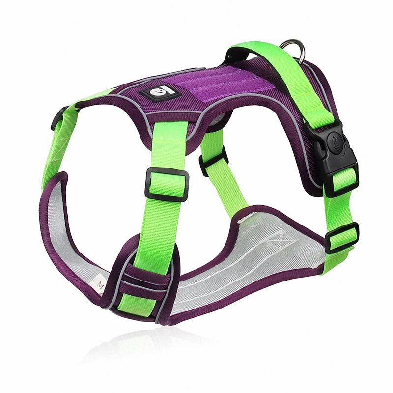 Pet Harness Reflective Dog Harness Vest Adjustable Safety Lead Straps for Medium Large Dogs French Bulldog Walking Harnesses