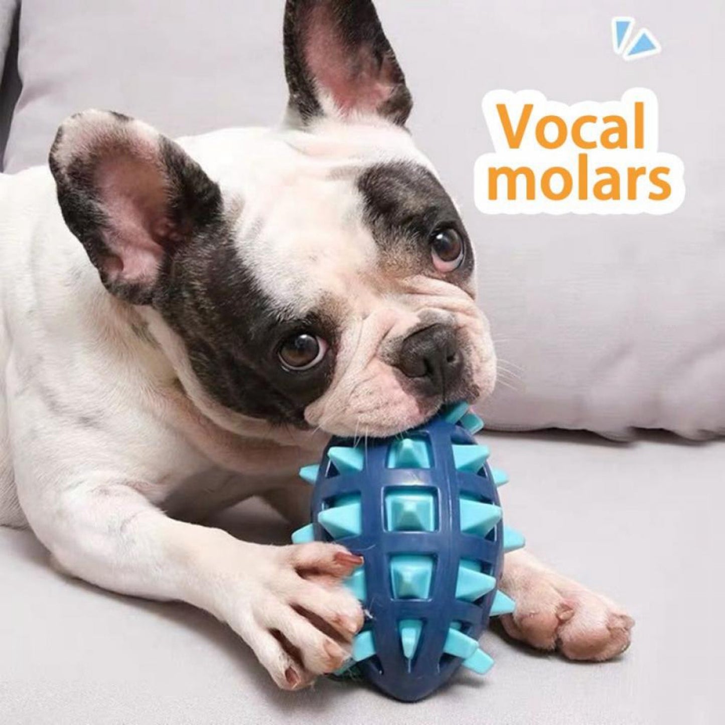 Squeaky Dog Toys For Aggressive Chewers Rubber Puppy Chew Ball With Squeaker, Almost Indestructible and Durable Pet Toy Dog toys