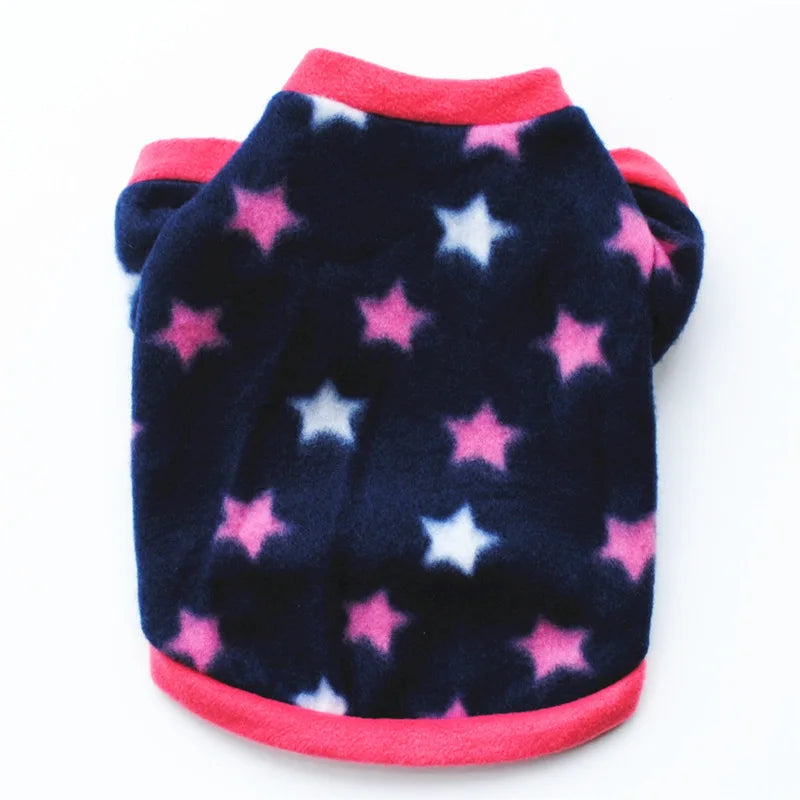 Pet Dog Clothes Winter Chihuahua Puppy Dog Coat Fleece Clothing For Pug Teddy Printed Cats Coat Jackets Warm Pets Outfits
