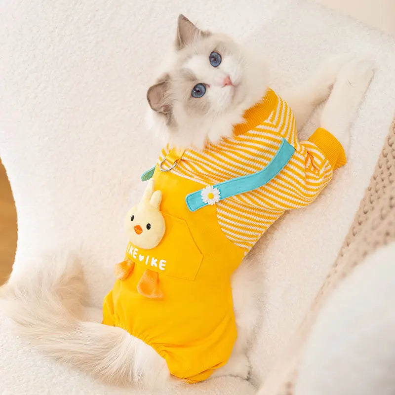 New Luxury Dog Clothes Puppy Costume Striped Dog Jumpsuit Pet Clothes for Dog Dog Sweatshirt Chihuahua French Bulldog Dog Romper