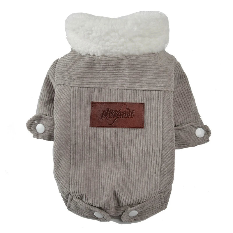 Autumn Winter Pet Dog Clothes Jacket Warm Cozy Thicken Fleece Puppy Clothing for Small Medium Dogs Cats Schnauzer Pug Chihuahua