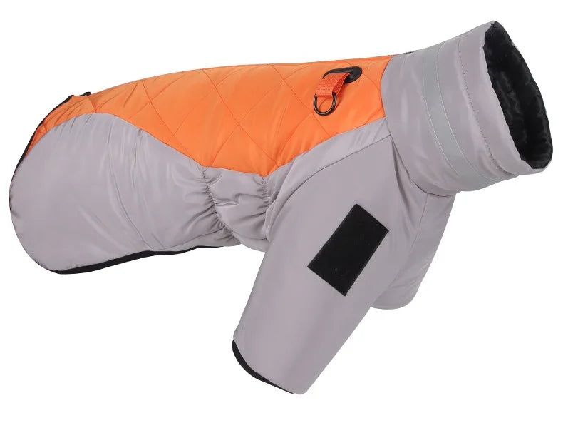 Autumn and Winter New Pet Clothes Reflective Thickened Dog Clothes Warm Dog Cotton Clothes Pet Clothes