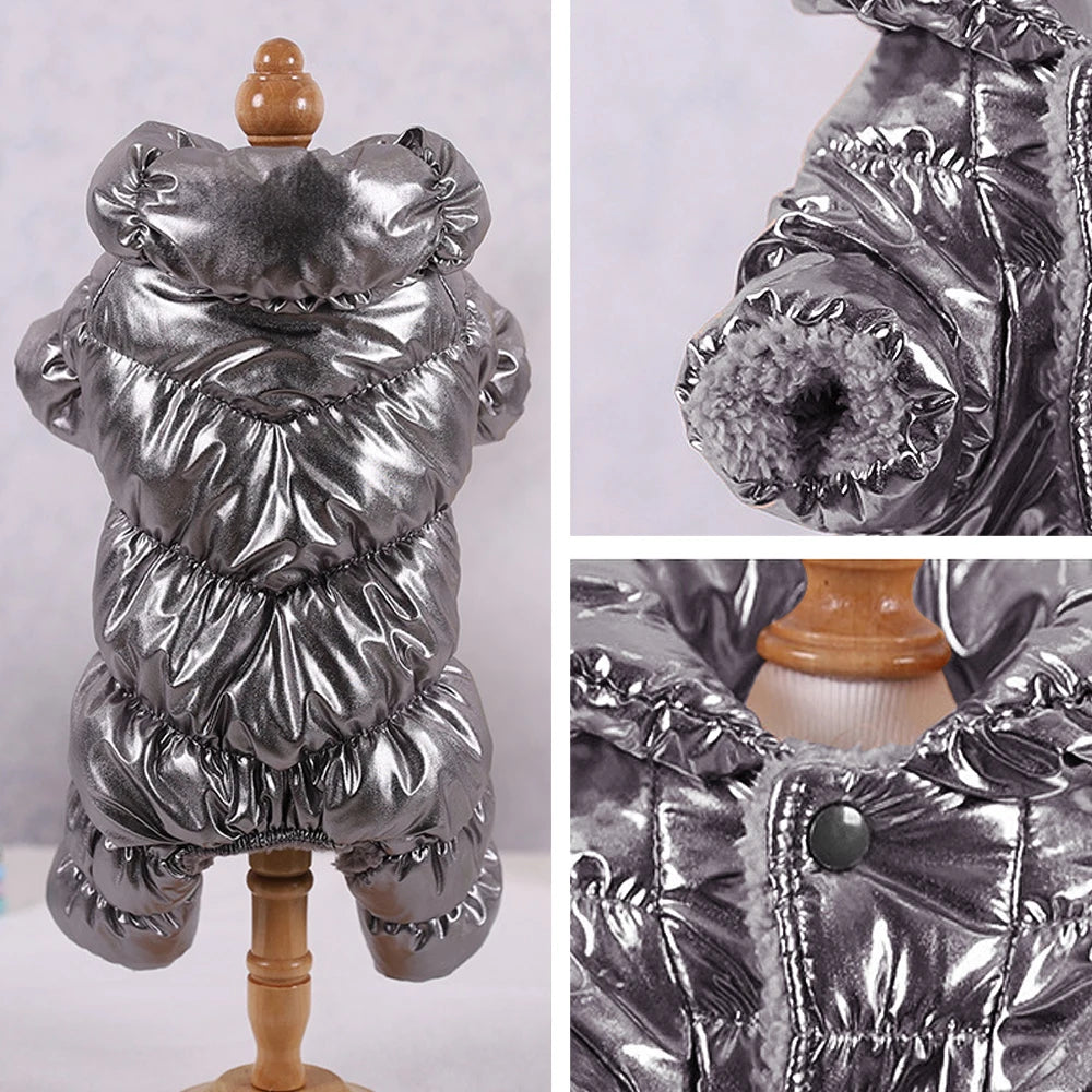 Waterproof Pet Dog Clothes Winter Dog Jumpsuit Coat Warm Jacket Thick Clothing overall For Small Medium Dogs French Bulldog