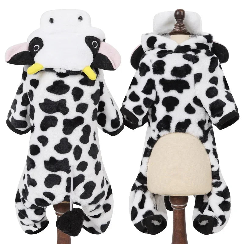 Pet Clothes for Small Medium Dogs Flannel Dog Jumpsuits Soft Comfortable Winter Warm Dog Cat Costume  Chihuahua Teddy Pet Coats