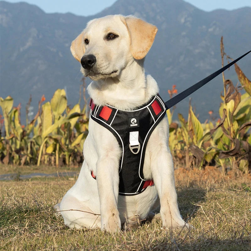 Pet Harness Reflective Dog Harness Vest Adjustable Safety Lead Straps for Medium Large Dogs French Bulldog Walking Harnesses